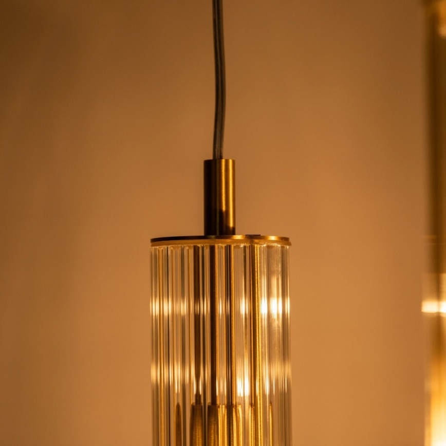 Zuma Line - pakaramā lampa uz stieples 3xE14/7W/230V, zelta krāsā