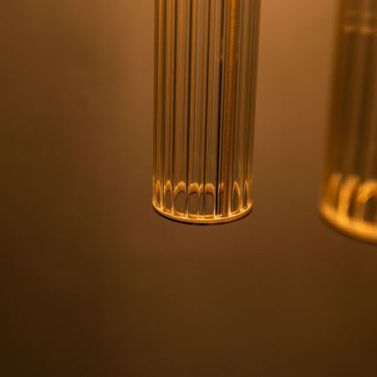 Zuma Line - pakaramā lampa uz stieples 3xE14/7W/230V, zelta krāsā