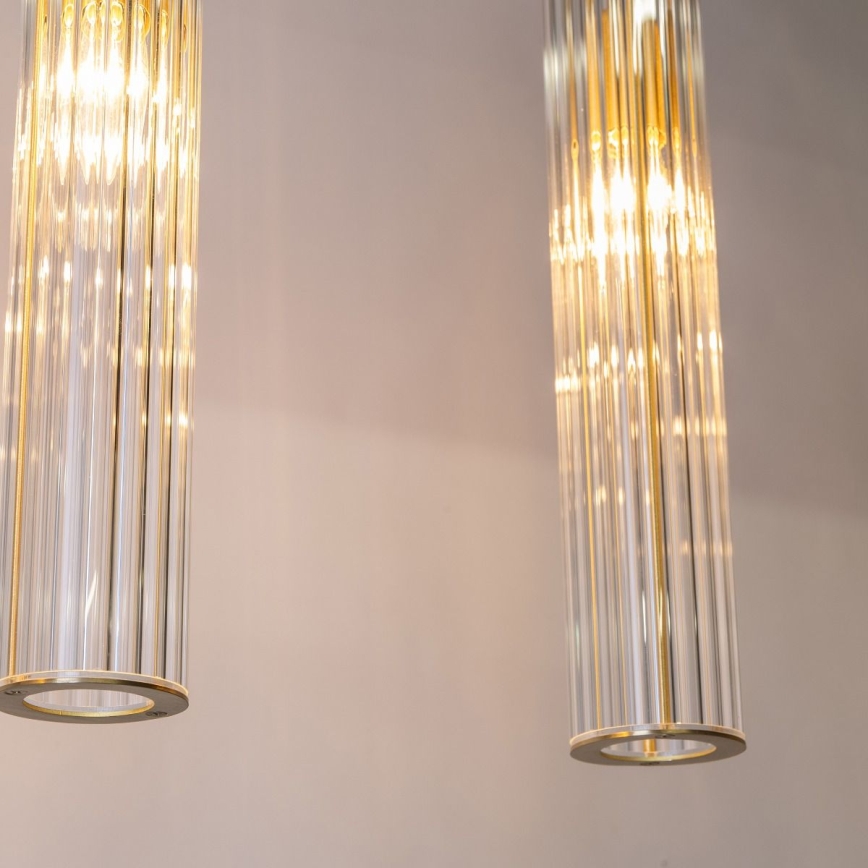 Zuma Line - Piekaramā lustra uz troses 4xE14/7W/230V zelta krāsā