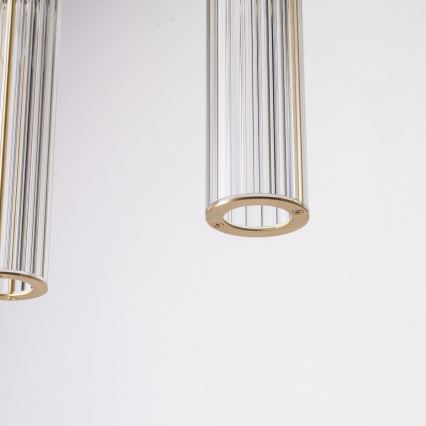 Zuma Line - Piekaramā lustra uz troses 4xE14/7W/230V zelta krāsā