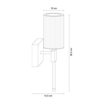 Zuma Line - Sienas gaismeklis 1xE14/7W/230V zelta