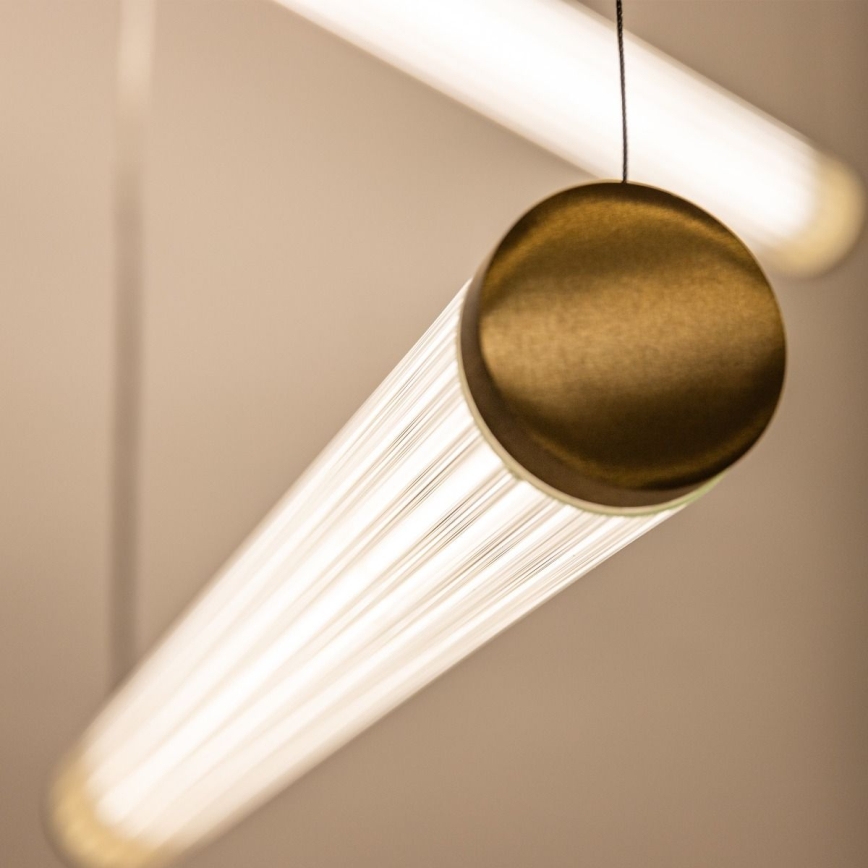 Zuma Line - regulējama LED lustra uz troses LED/64W/230V 2700-6500K zelta + ar tālvadības pulti
