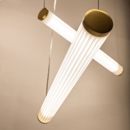 Zuma Line - regulējama LED lustra uz troses LED/64W/230V 2700-6500K zelta + ar tālvadības pulti