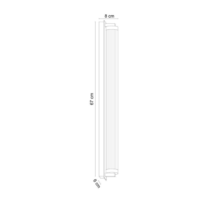 Zuma Line - LED sienas gaismeklis ar regulējamu spilgtumu LED/26W/230V 2700-6500K zelta krāsā + tālvadības pults