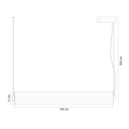 Zuma Line - regulējama LED lustra uz kabeļa LED/39W/230V 2700-6500K melna + tālvadības pults