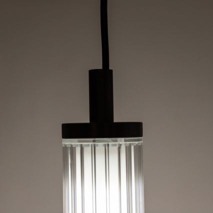 Zuma Line - LED dimmējama lustra uz troses LED/26W/230V 2700-6500K melna + ar tālvadības pulti