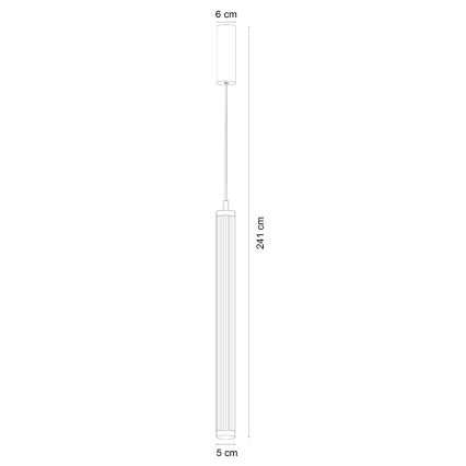 Zuma Line - LED dimmējama lustra uz troses LED/26W/230V 2700-6500K melna + ar tālvadības pulti