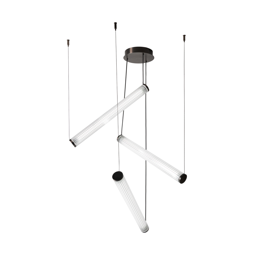 Zuma Line - LED dimmējama lustra uz kabeļa LED/64W/230V 2700-6500K melna + tālvadības pults