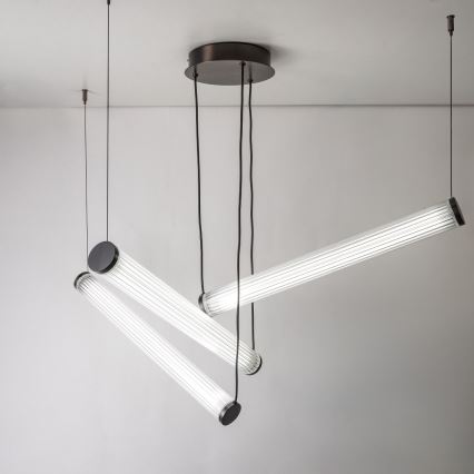 Zuma Line - LED dimmējama lustra uz kabeļa LED/64W/230V 2700-6500K melna + tālvadības pults