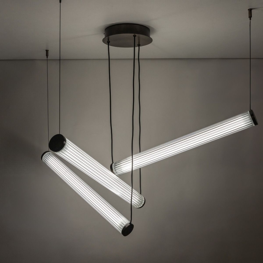 Zuma Line - LED dimmējama lustra uz kabeļa LED/64W/230V 2700-6500K melna + tālvadības pults