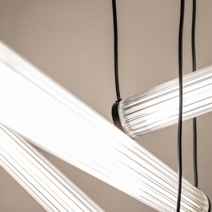 Zuma Line - LED dimmējama lustra uz kabeļa LED/64W/230V 2700-6500K melna + tālvadības pults