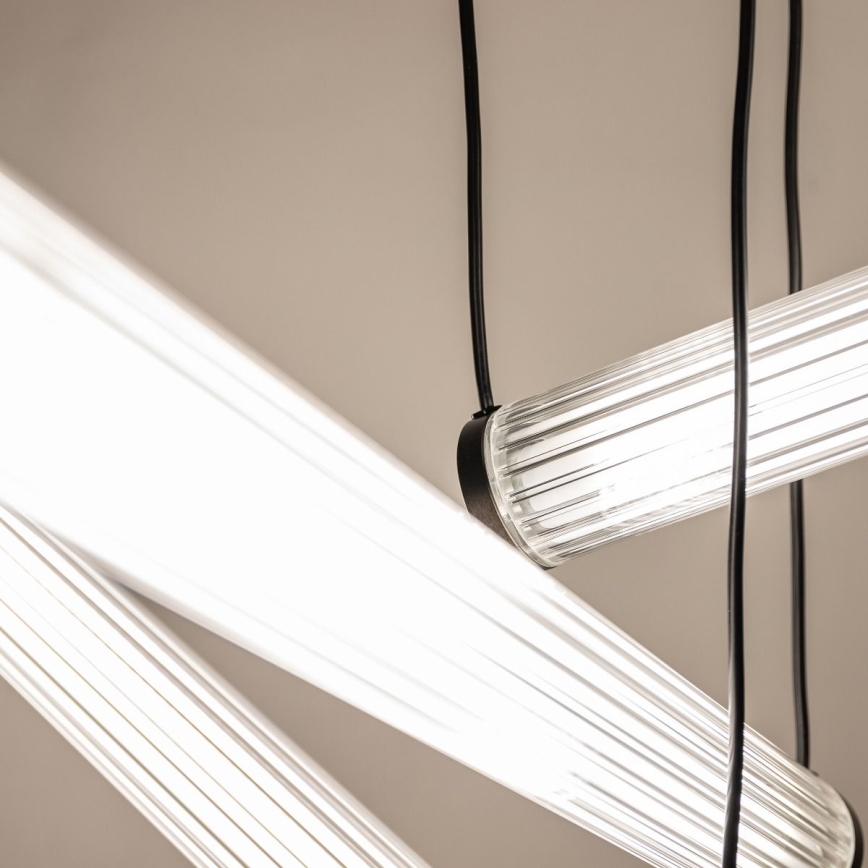 Zuma Line - LED dimmējama lustra uz kabeļa LED/64W/230V 2700-6500K melna + tālvadības pults