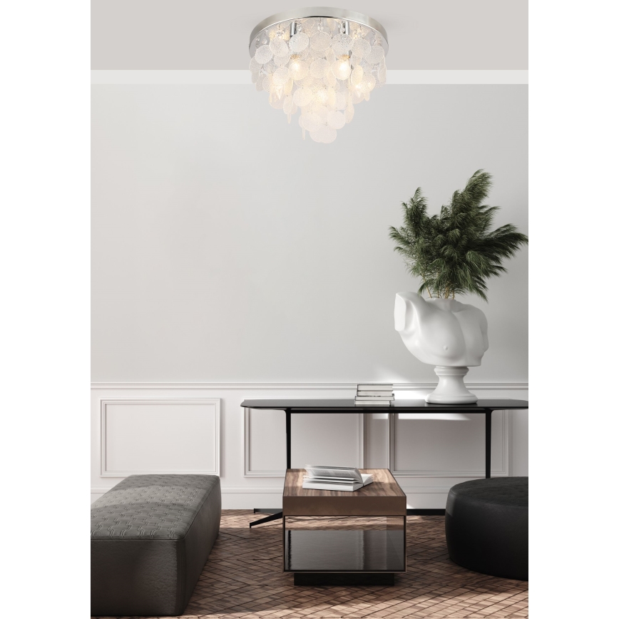 Zuma Line - Virsapmetuma lustra 8xE14/40W/230V spīdīgi hromēts