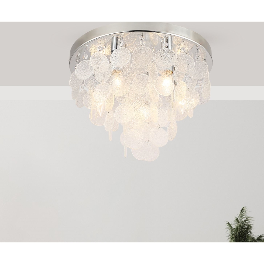Zuma Line - Virsapmetuma lustra 8xE14/40W/230V spīdīgi hromēts