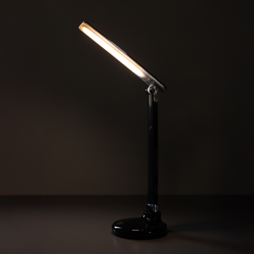 Zuma Line - LED Uzlādējama galda lampa LED/6W/1200 mAh 3000/4500/6000K CRI 90 melna
