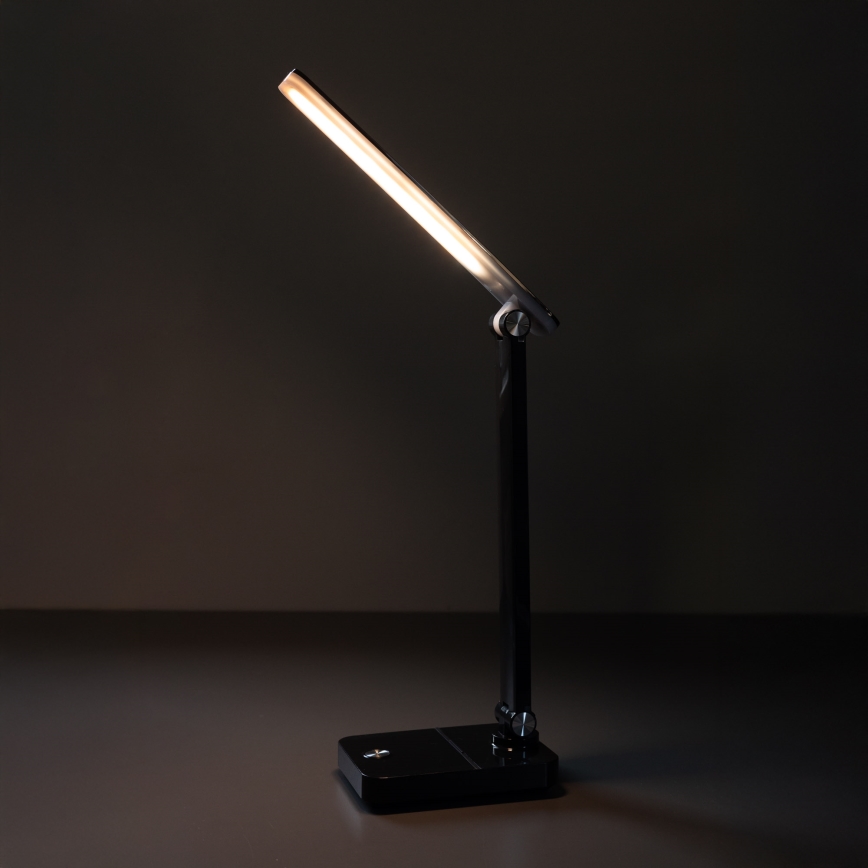 Zuma Line - LED Uzlādējama galda lampa LED/8W/1200 mAh 3000/4500/6000K CRI 90 melna