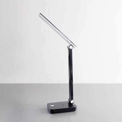 Zuma Line - LED Uzlādējama galda lampa LED/8W/1200 mAh 3000/4500/6000K CRI 90 melna