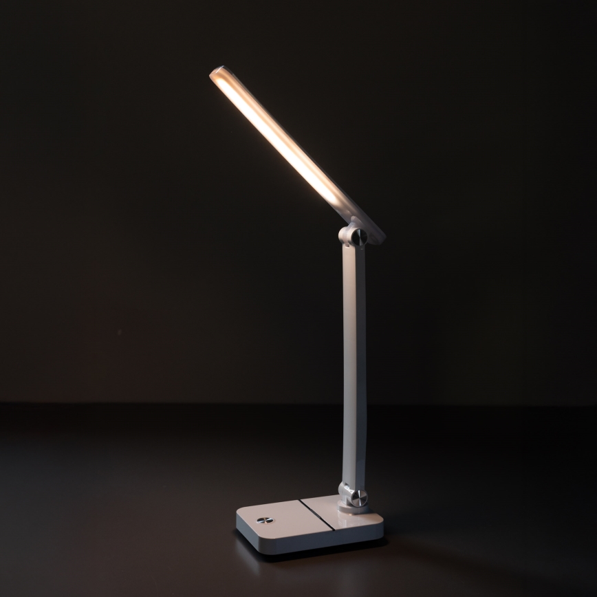 Zuma Line - LED Uzlādējama galda lampa LED/8W/1200 mAh 3000/4500/6000K CRI 90 balta