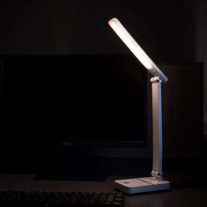 Zuma Line - LED Uzlādējama galda lampa LED/8W/1200 mAh 3000/4500/6000K CRI 90 balta