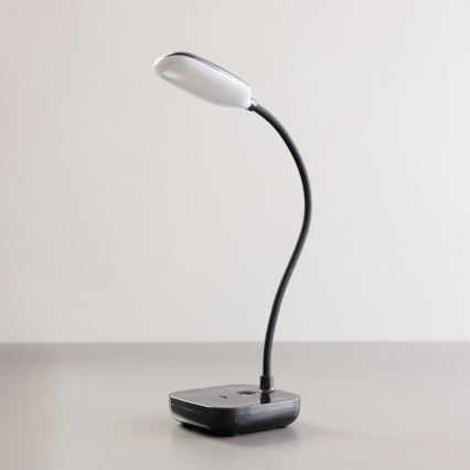 Zuma Line - LED Uzlādējama galda lampa LED/7W/1200 mAh 3000/4500/6000K melna
