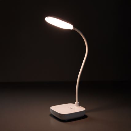 Zuma Line - LED Uzlādējama galda lampa LED/7W/1200 mAh 3000/4500/6000K CRI 90 balta