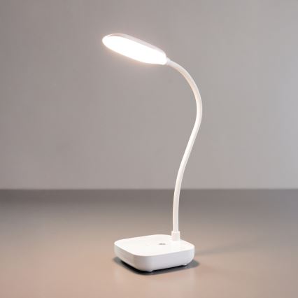 Zuma Line - LED Uzlādējama galda lampa LED/7W/1200 mAh 3000/4500/6000K CRI 90 balta