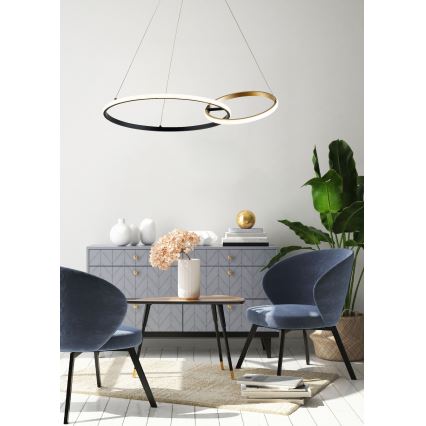 Zuma Line - LED Lustra ar auklu LED/36W/230V 3000/4000/6000K zelta