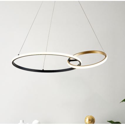 Zuma Line - LED Lustra ar auklu LED/36W/230V 3000/4000/6000K zelta