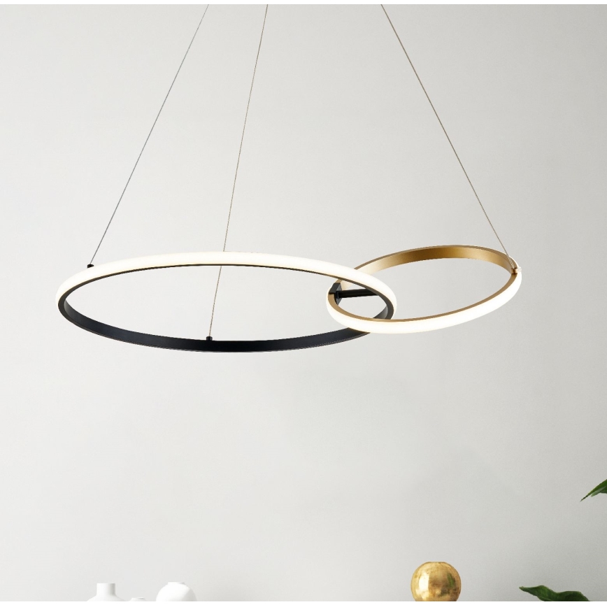 Zuma Line - LED Lustra ar auklu LED/36W/230V 3000/4000/6000K zelta