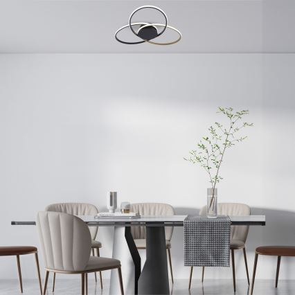 Zuma Line - LED Griestu lampa LED/60W/230V 3000/4000/6000K melna/zelta