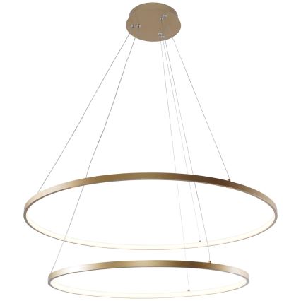 Zuma Line - LED Lustra ar auklu LED/60W/230V 3000/4000/6000K d. 80 cm zelta