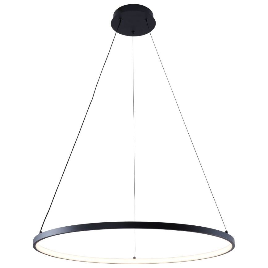Zuma Line - LED Lustra ar auklu LED/28W/230V 3000/4000/6000K d. 60 cm melna