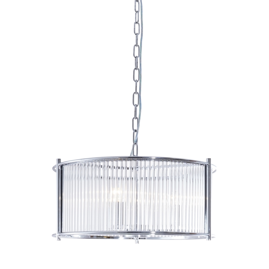 Zuma Line - Lustra ar ķēdi 3xE27/40W/230V spīdīgi hromēts