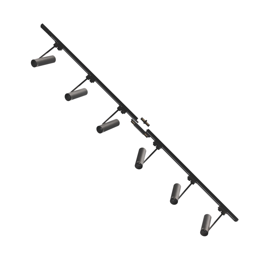 Zuma Line - Starmetis sliežu sistēmā 6xGU10/35W/230V melna