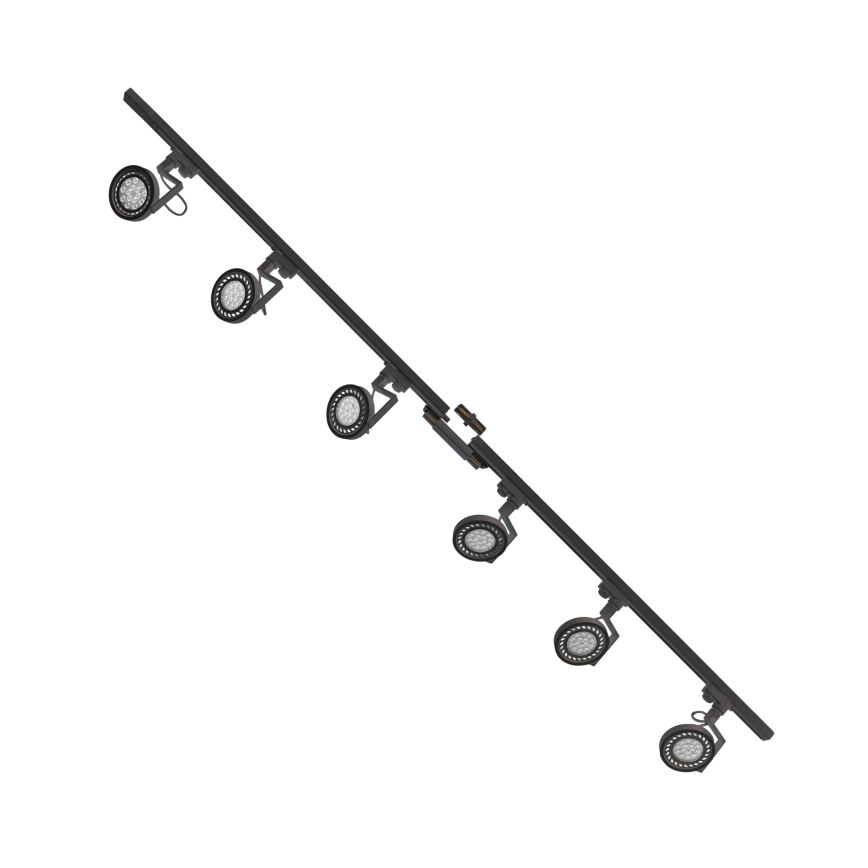Zuma Line - Starmetis sliežu sistēmā 6xGU10/10W/230V melna