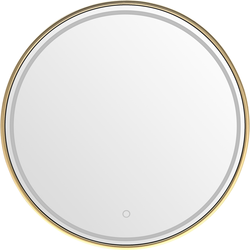 Zuma Line - LED vannas istabas sienas spogulis ar iebūvētu LED apgaismojumu/36W/230V 3000/4000/6000K Ø 80 cm IP44 zelta