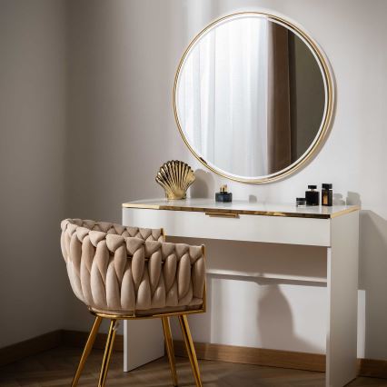 Zuma Line - LED vannas istabas sienas spogulis ar iebūvētu LED apgaismojumu/36W/230V 3000/4000/6000K Ø 80 cm IP44 zelta