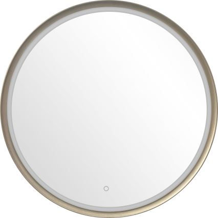 Zuma Line - vannas istabas sienas spogulis ar integrētu LED apgaismojumu LED/36W/230V 3000/4000/6000K Ø 80 cm IP44 misiņš