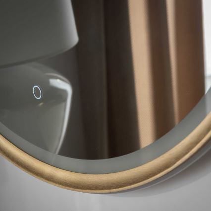 Zuma Line - vannas istabas sienas spogulis ar integrētu LED apgaismojumu LED/36W/230V 3000/4000/6000K Ø 80 cm IP44 misiņš