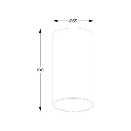 Zuma Line - LED RGBW regulējams vietas gaismeklis 1xGU10/4,8W/230V, balts + tālvadība
