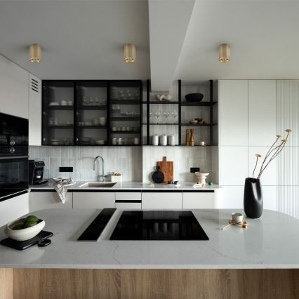 Zuma Line - LED RGBW dimējams punktveida gaismeklis 1xGU10/6W/230V zelta + tālvadības pults