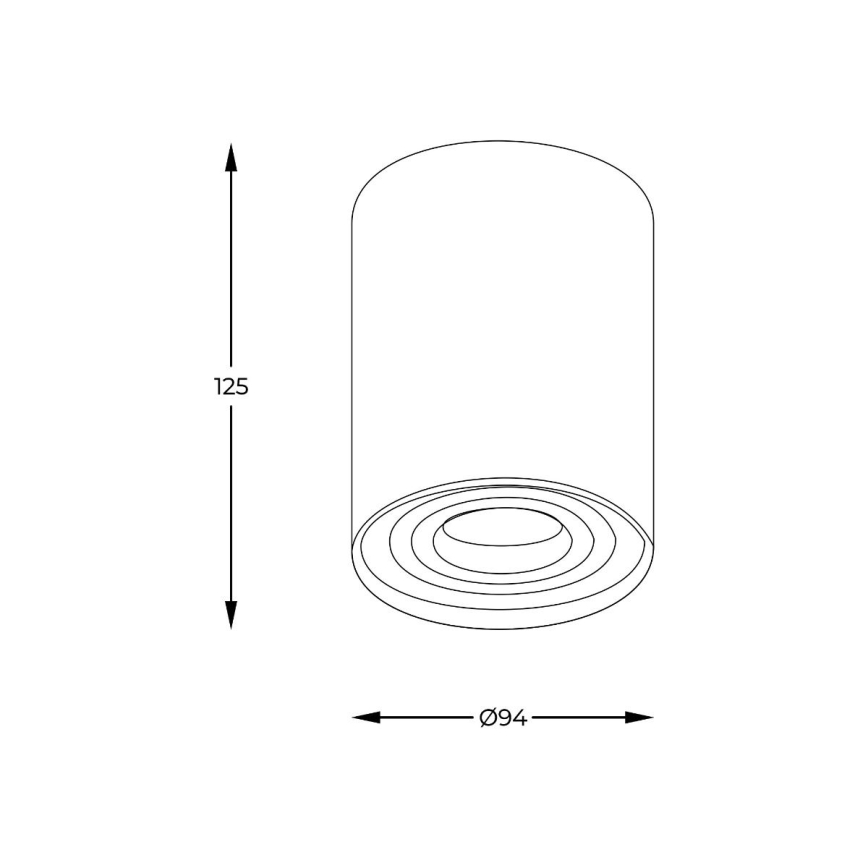 Zuma Line - LED RGBW dimējams punktveida gaismeklis 1xGU10/6W/230V zelta + tālvadības pults
