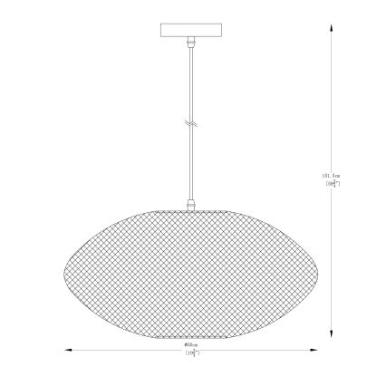 Zuma Line - Lustra ar auklu 1xE27/40W/230V zelta