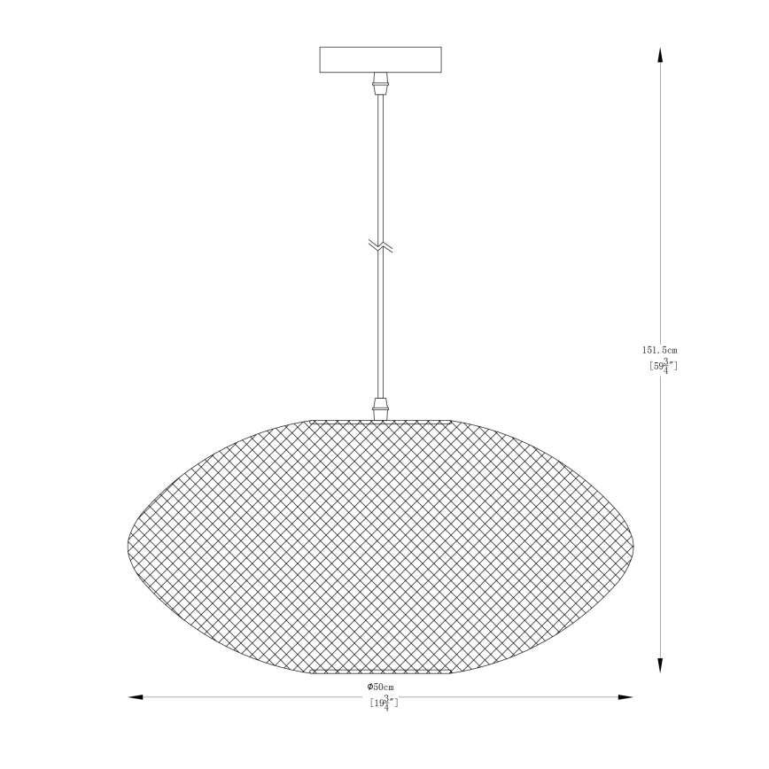 Zuma Line - Lustra ar auklu 1xE27/40W/230V zelta