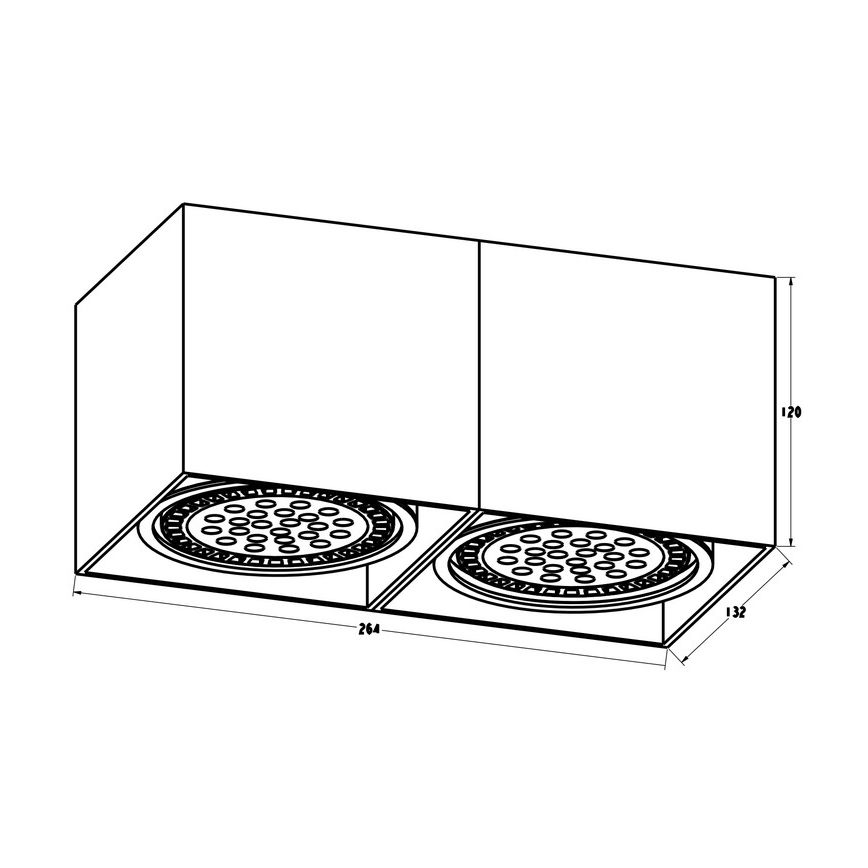 Zuma Line - Starmetis 2xGU10-ES111/15W/230V balts