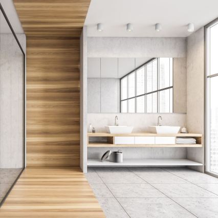 Zuma Line - LED RGBW vannas istabas spotgaismeklis ar regulējamu spilgtumu 1xGU10/6W/230V IP44 balts + tālvadība