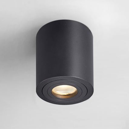 Zuma Line - LED RGBW ar regulējamu spilgtumu vannas istabas spota gaismeklis 1xGU10/4,8W/230V IP44 melns + tālvadības pults