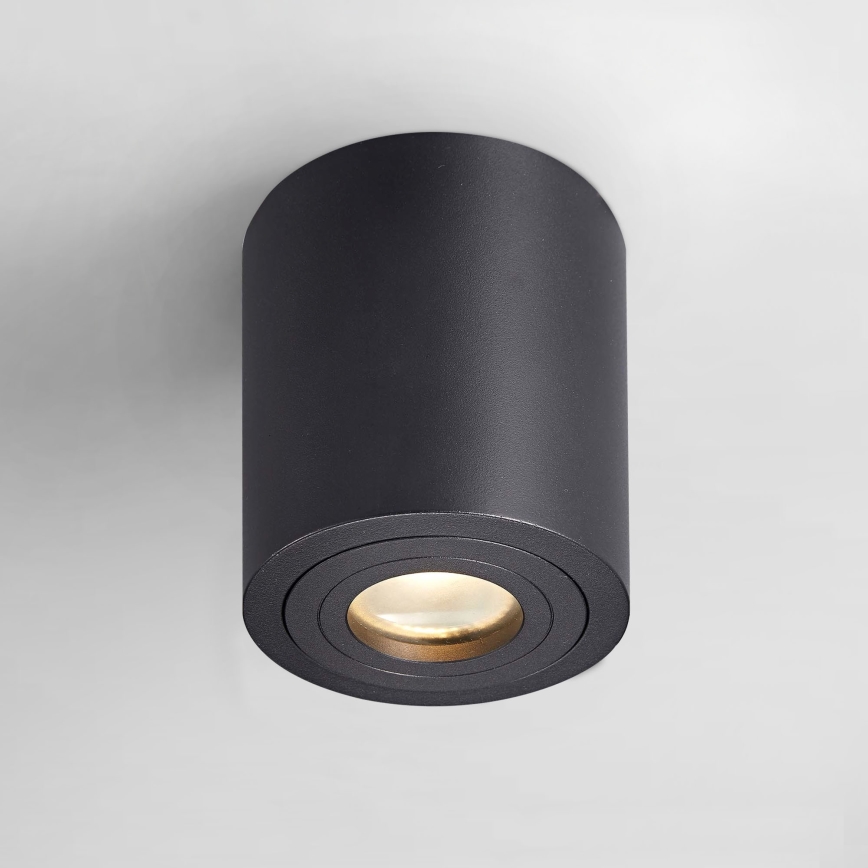 Zuma Line - LED RGBW ar regulējamu spilgtumu vannas istabas spota gaismeklis 1xGU10/4,8W/230V IP44 melns + tālvadības pults