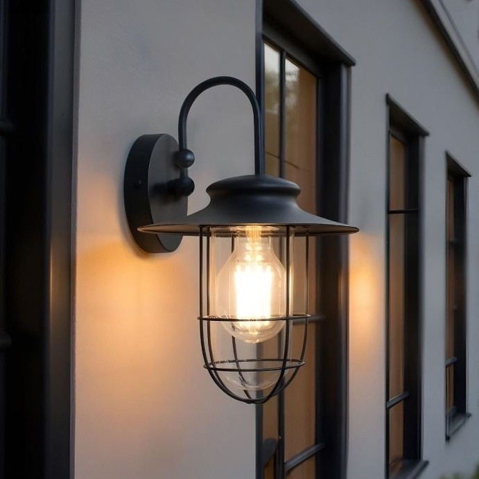 Zuma Line - Āra sienas lampa 1xE27/60W/230V IP44 melna