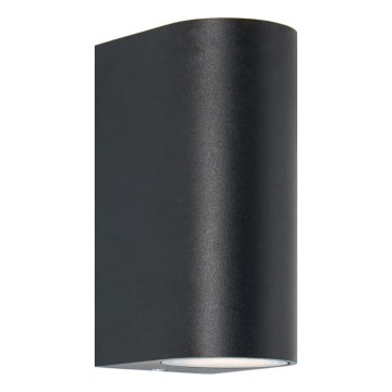 Zuma Line - Āra sienas lampa 2xGU10/35W/230V IP44 melna